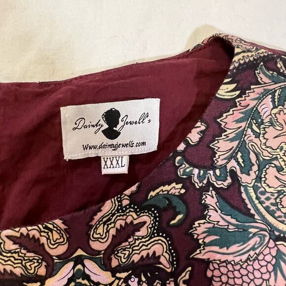 Dainty Jewells Floral Paisely Dress size XXXL - Picture 3 of 10